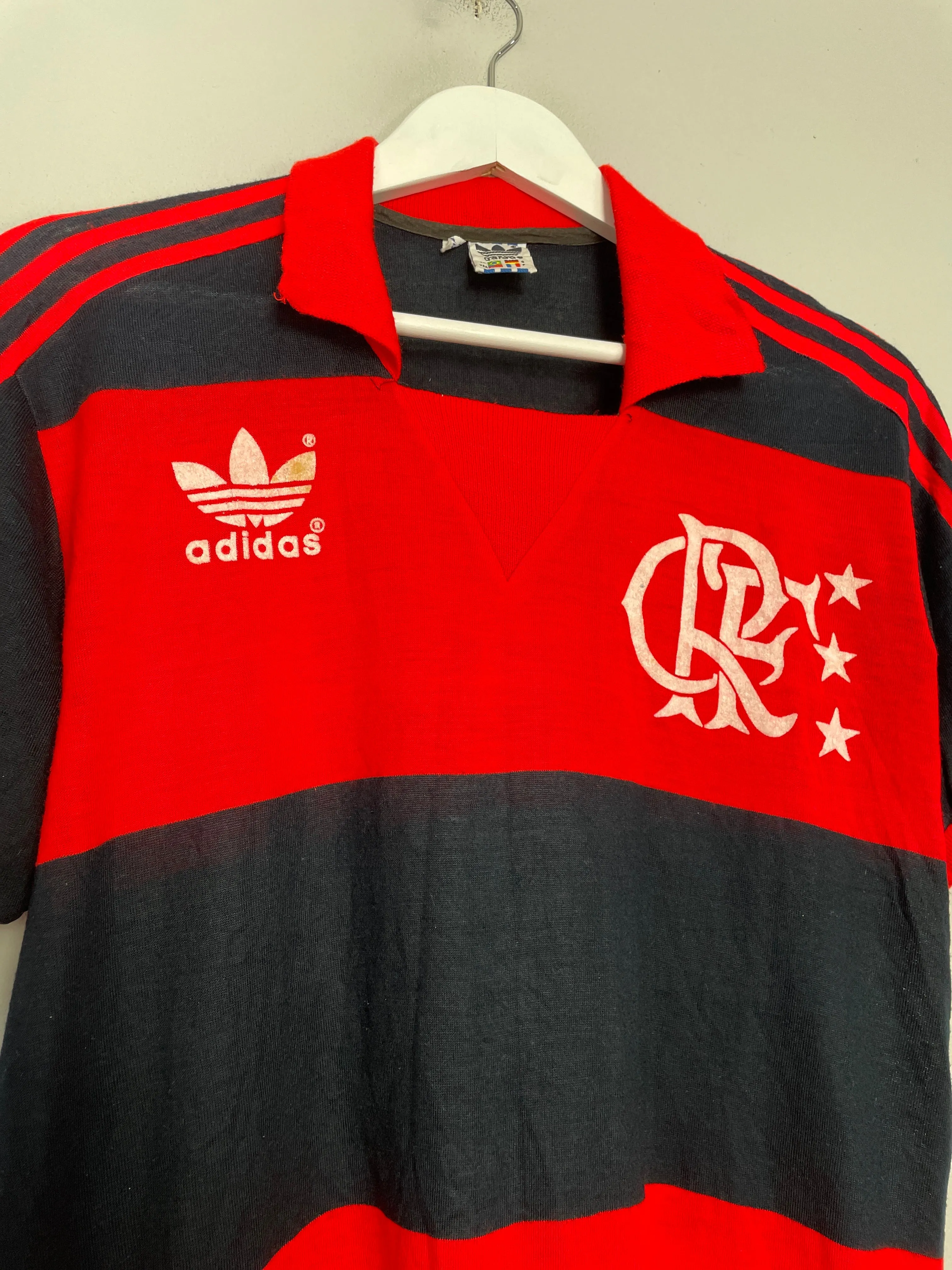 1985 FLAMENGO HOME SHIRT (M) ADIDAS