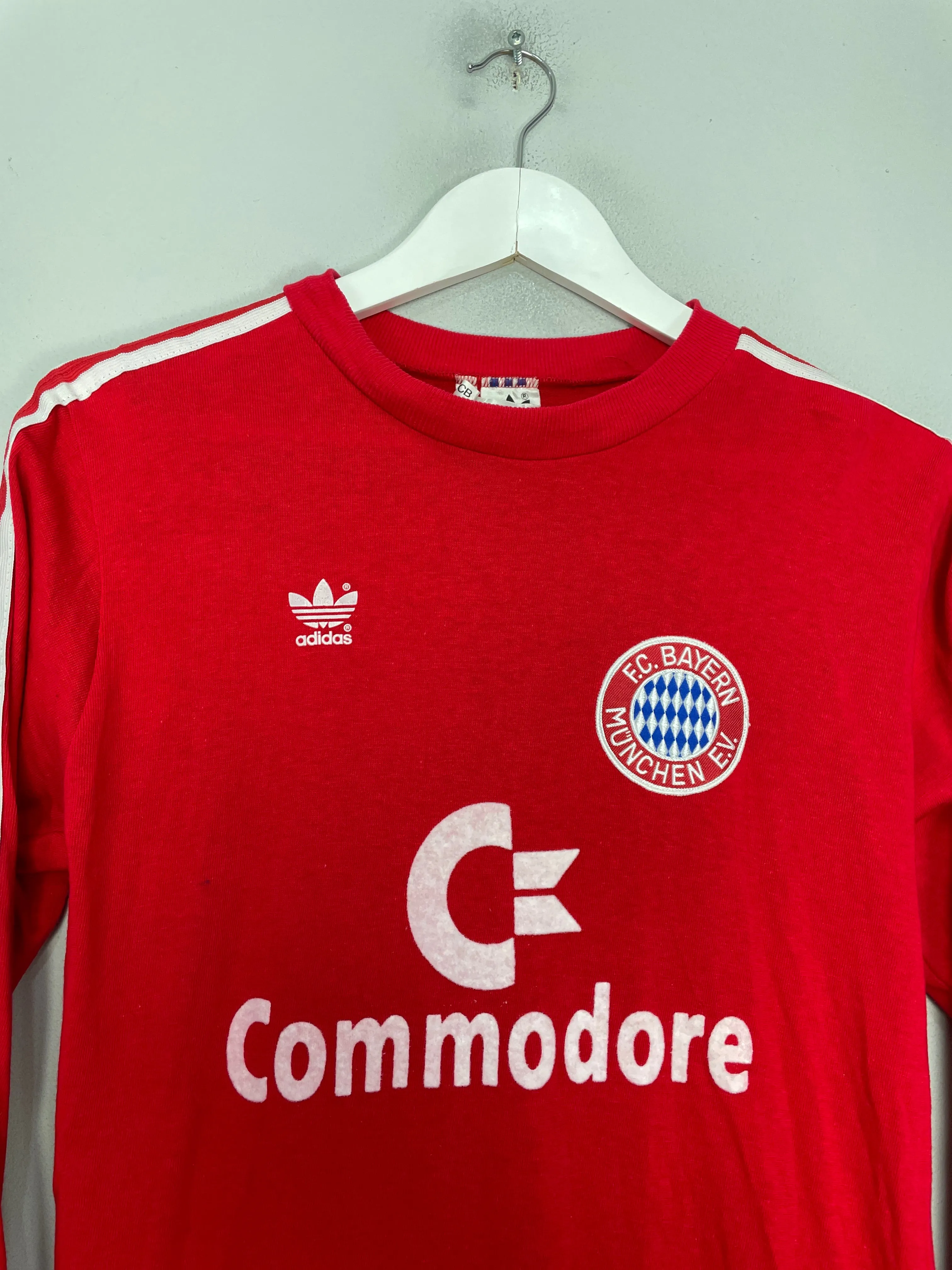 1989/91 BAYERN MUNICH L/S HOME SHIRT (M) ADIDAS