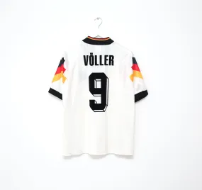 1992/94 VOLLER #9 Germany Vintage adidas Home Football Shirt (L) EURO 92