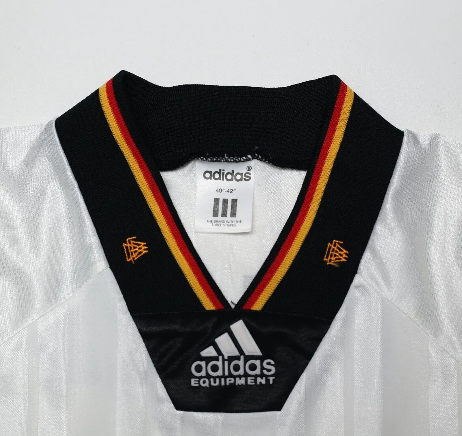 1992/94 VOLLER #9 Germany Vintage adidas Home Football Shirt (L) EURO 92