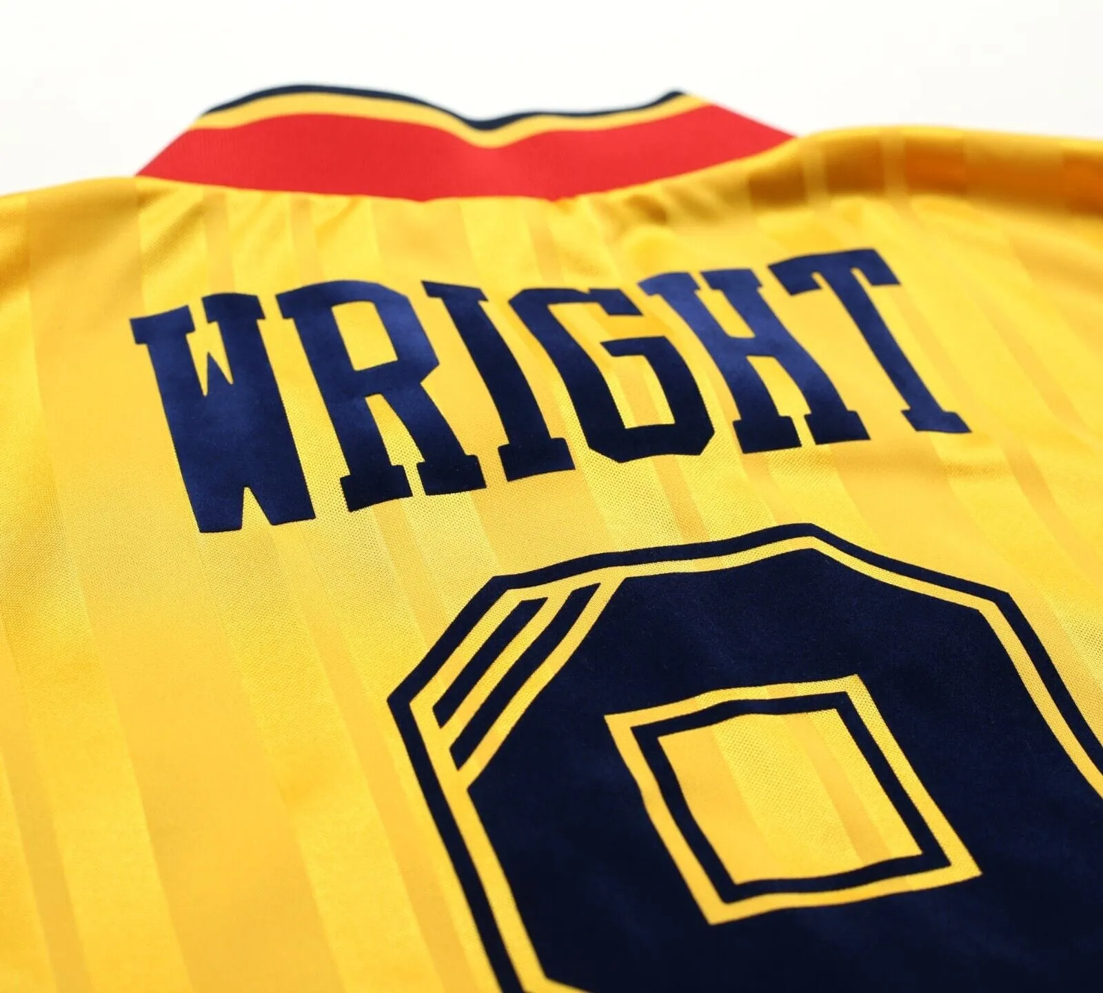 1993/94 WRIGHT #8 Arsenal Retro adidas Equipment Away Football Shirt (M/L)