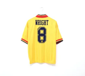 1993/94 WRIGHT #8 Arsenal Retro adidas Equipment Away Football Shirt (M/L)