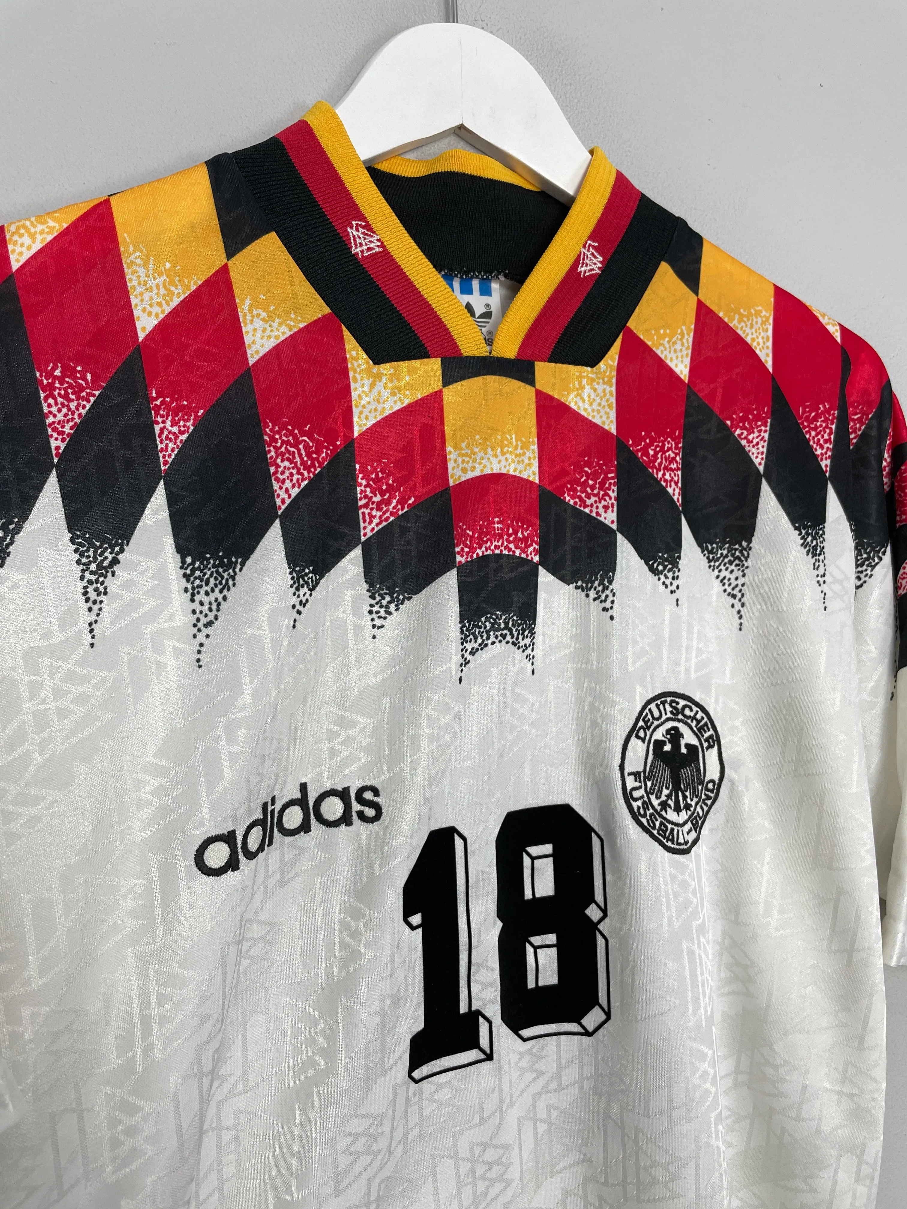 1994/96 GERMANY KLINSMANN #18 HOME SHIRT (M) ADIDAS