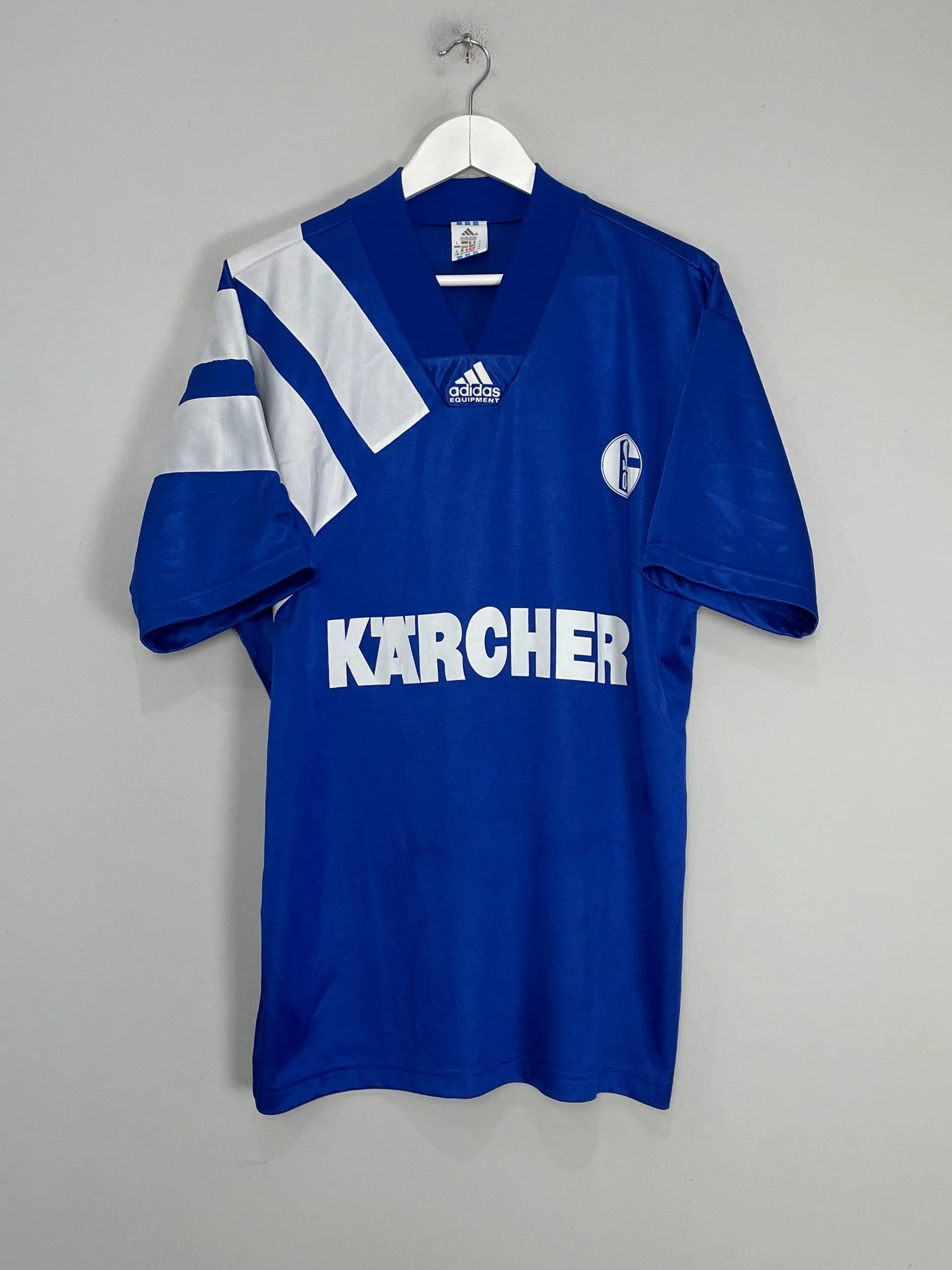 1994/96 SCHALKE #18 HOME SHIRT (L) ADIDAS