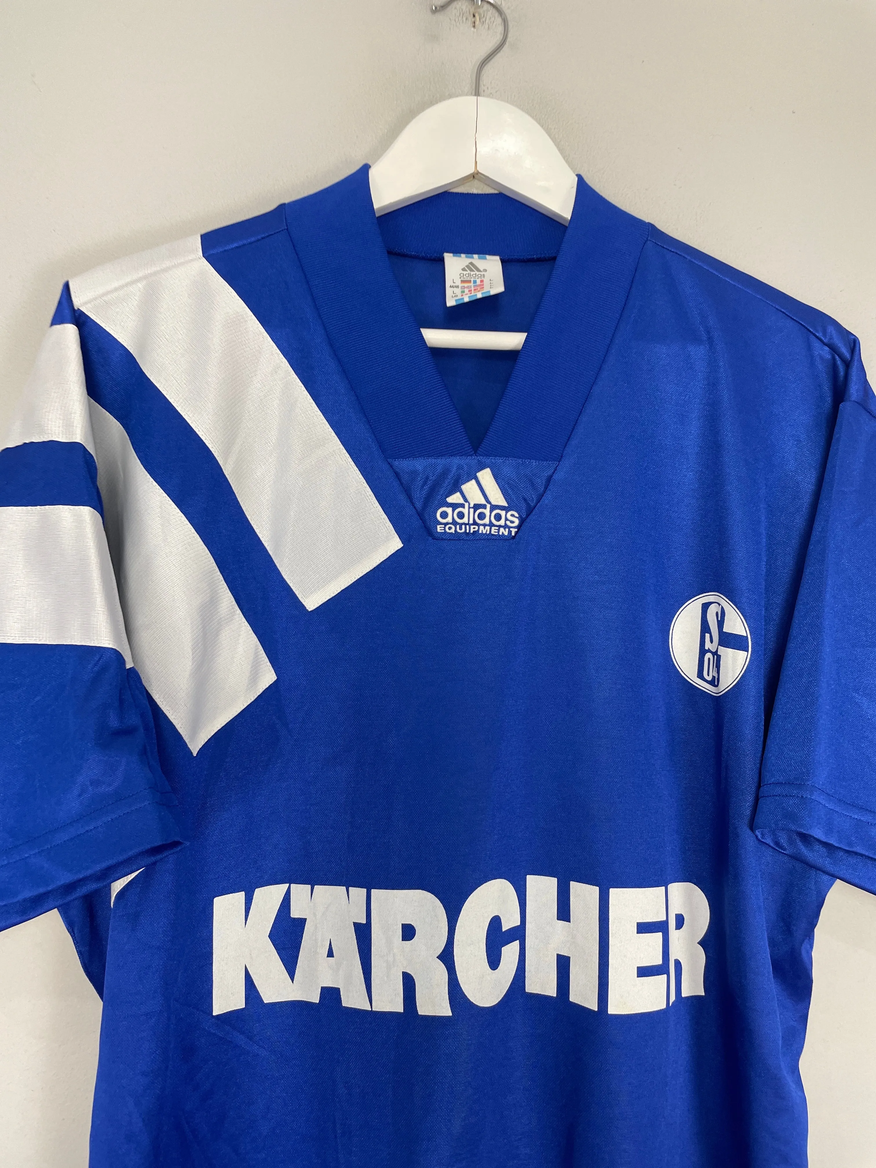 1994/96 SCHALKE #18 HOME SHIRT (L) ADIDAS