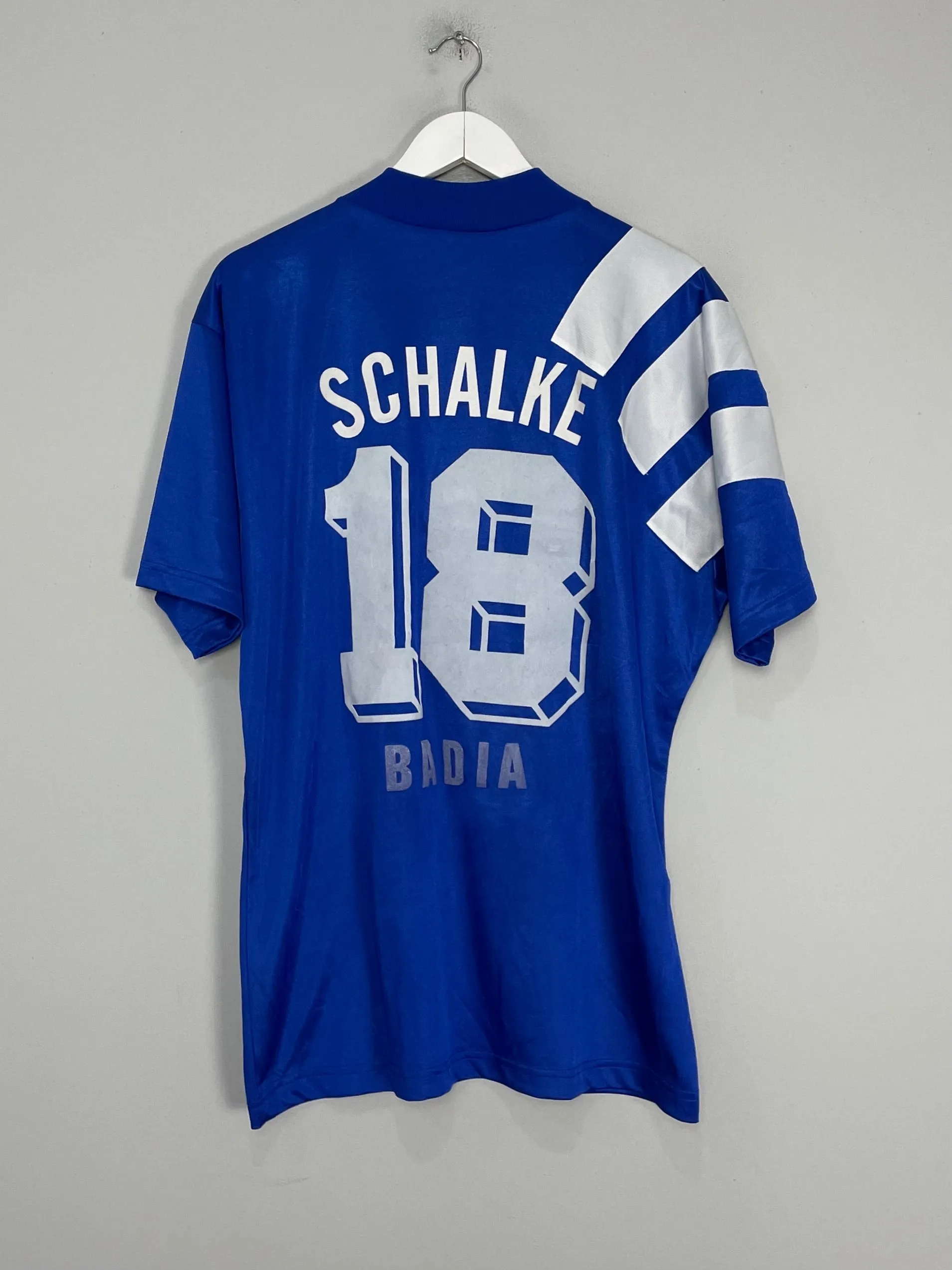 1994/96 SCHALKE #18 HOME SHIRT (L) ADIDAS