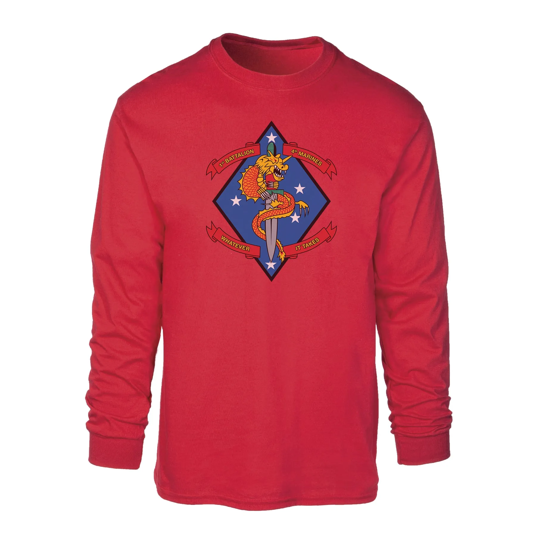 1st Battalion 4th Marines Long Sleeve Shirt