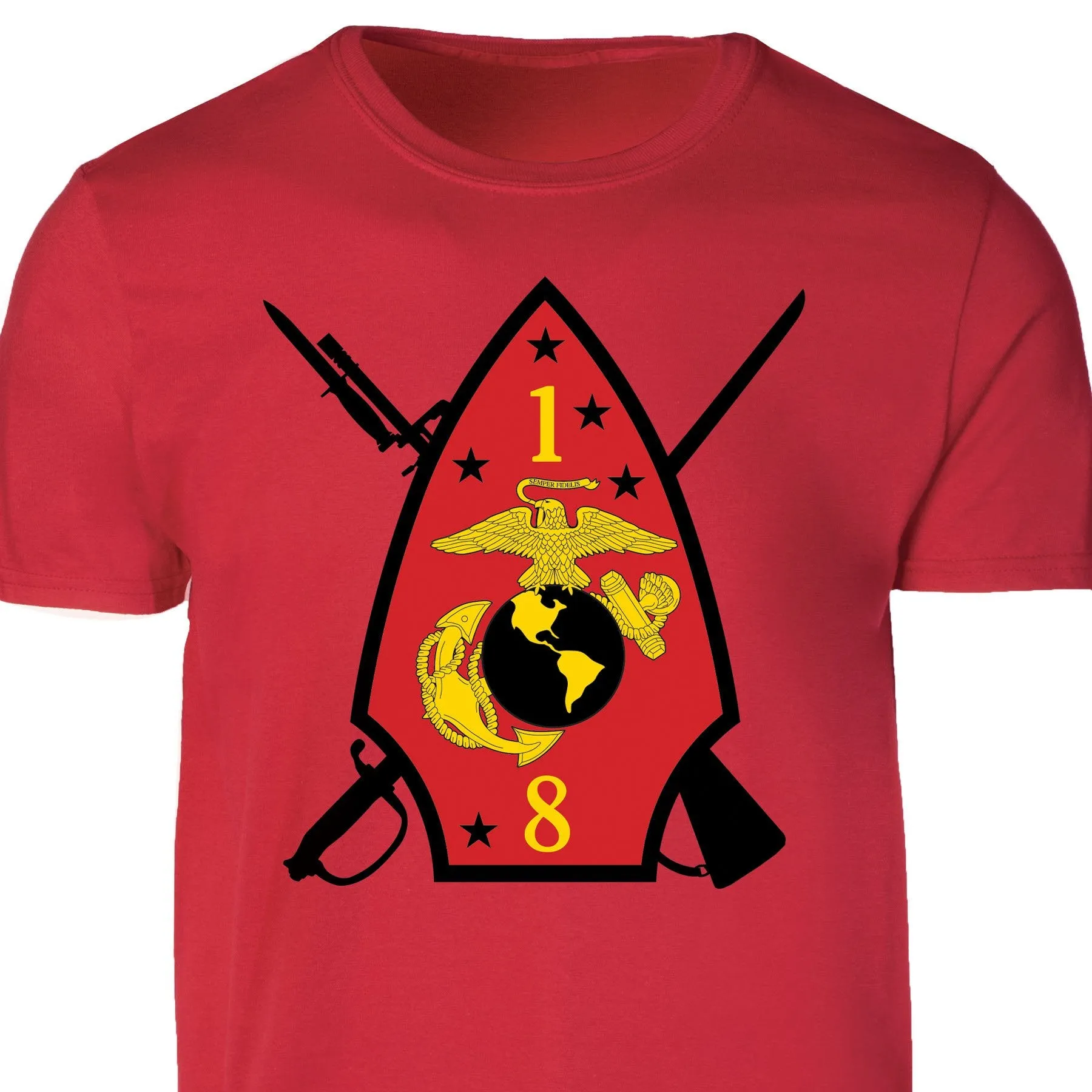 1st Battalion 8th Marines T-shirt