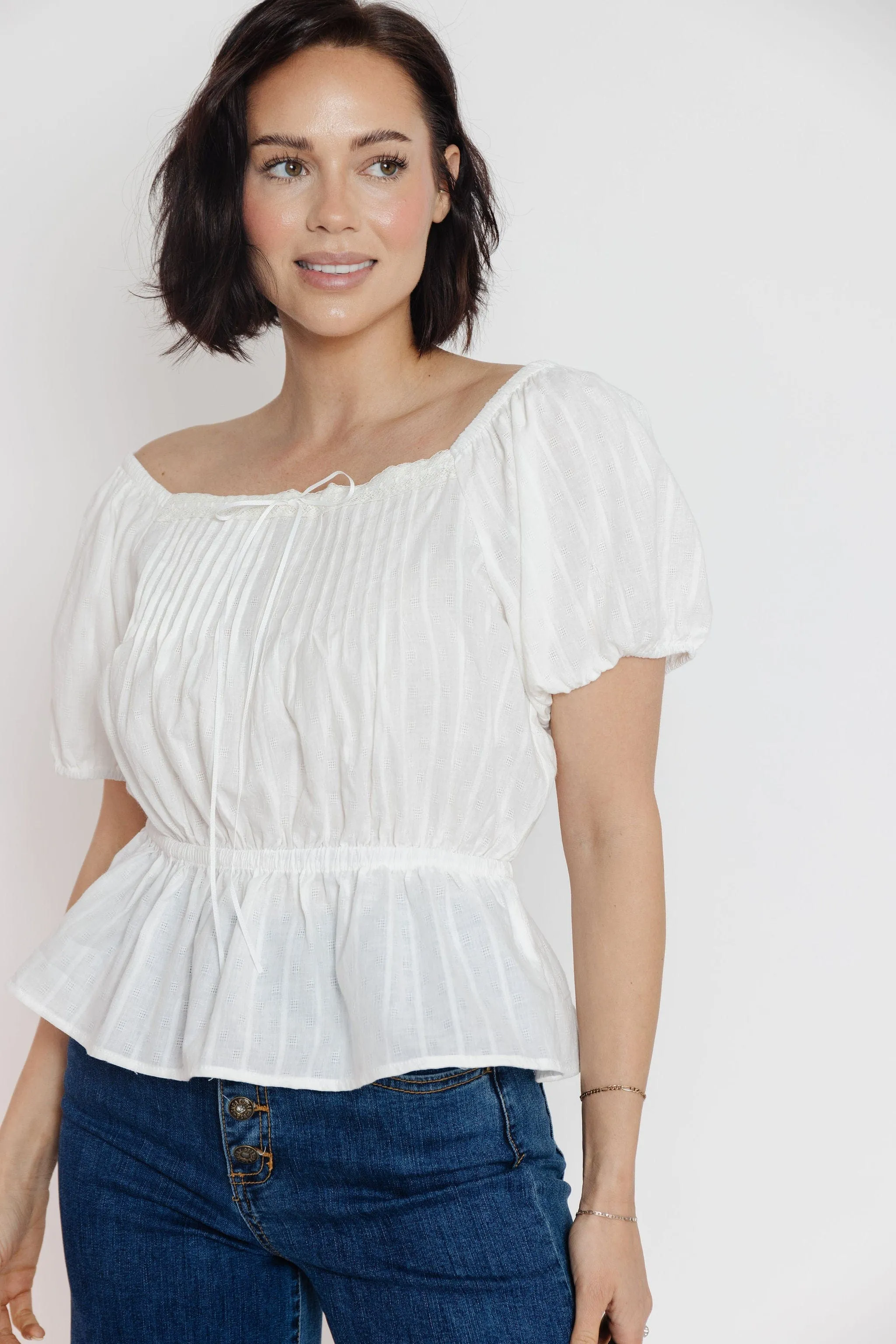 Abbey Blouse in Off White