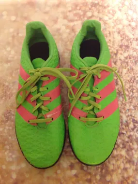 Adidas Green & Pink Cleats Size 4.5