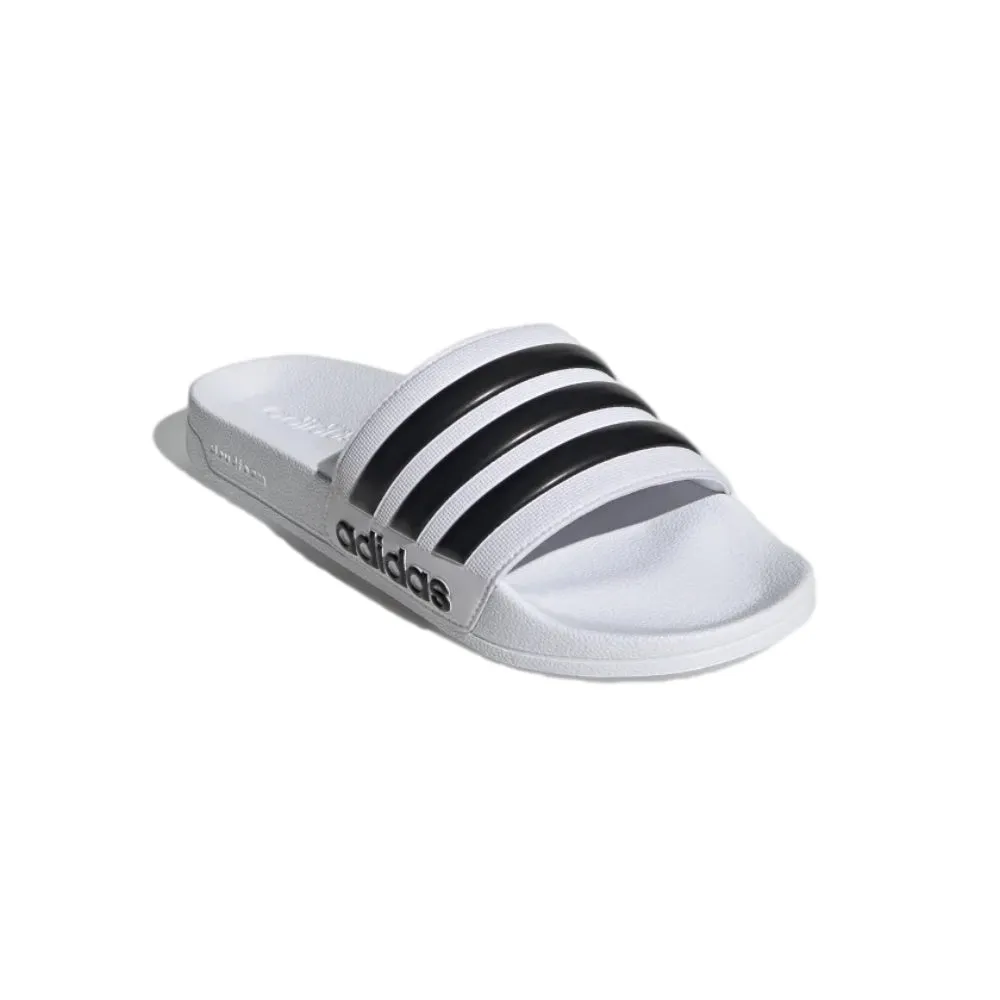 Adidas Men's Adilette Shower Slide (Cloud White/Core Black/Cloud White)