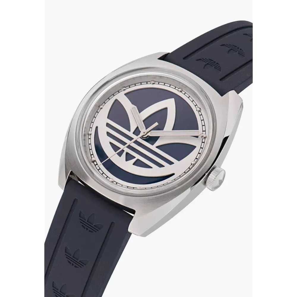 Adidas Originals Navy Blue Dial & Silicone Strap Men Watch AOFH23014