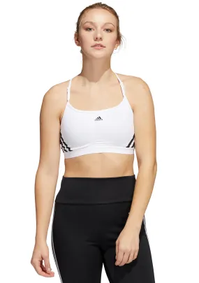 Adidas Womens Aeroreact Training 3 Stripes Bra <BR> HC7869