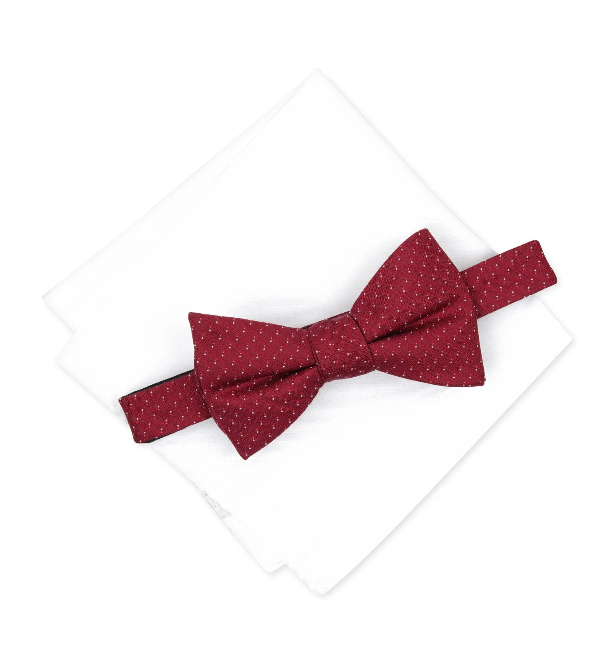 Alfani Men's Mini Neat To-Tie Bow Tie & Solid Pocket Square Set