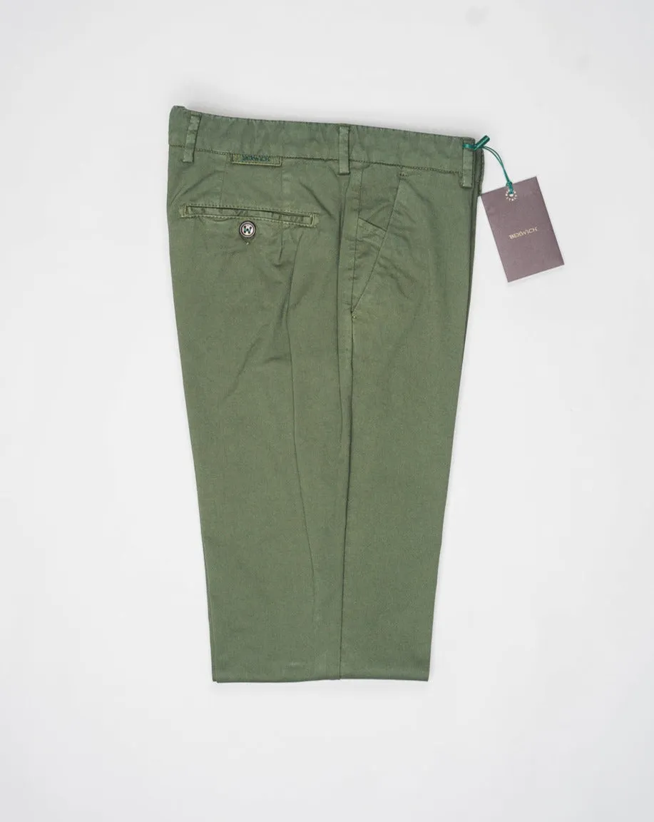 Berwich Morello Garment Dyed Chinos / Militare