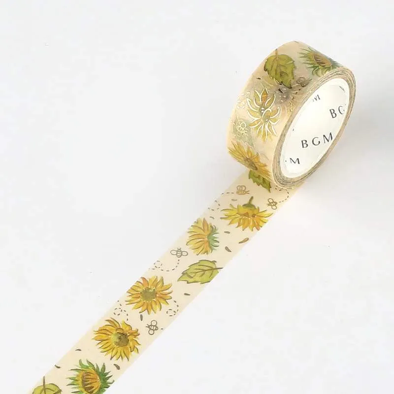 BGM Summer Sunflower Washi Tape