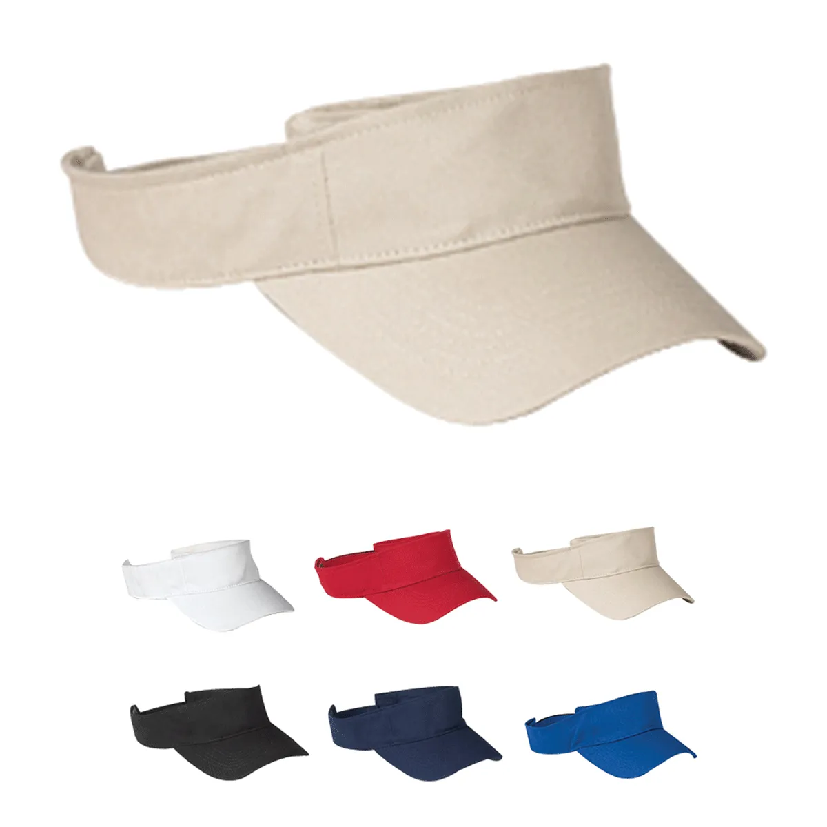 Big Accessories BX006 Cotton Twill Visor