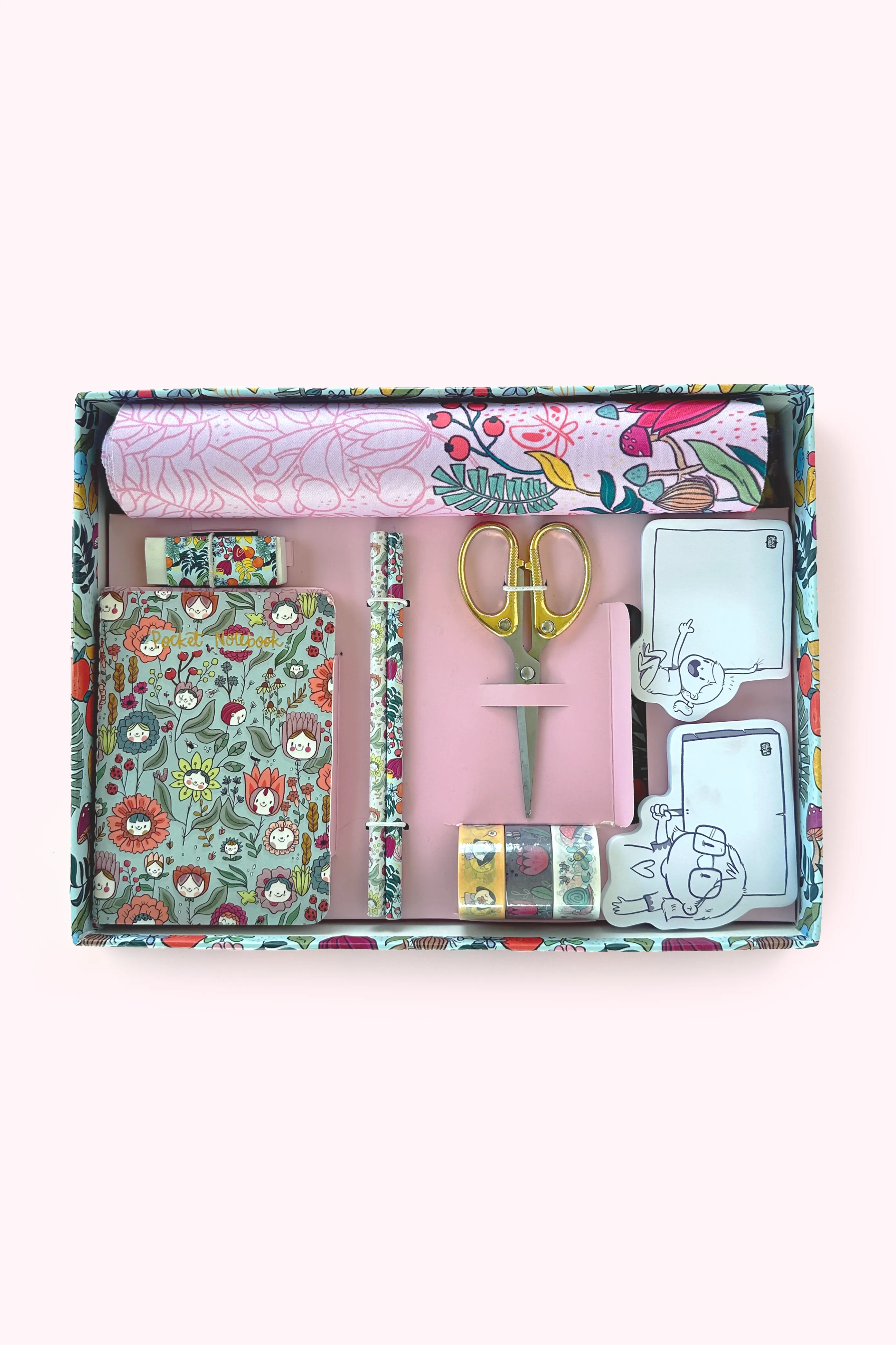 Birdie Floral Desk Accessories Kit