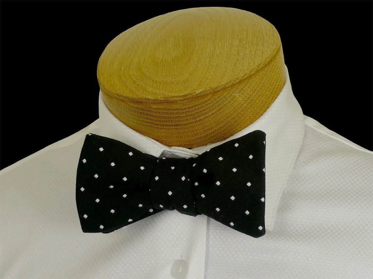 Boy's Bow Tie 23572 Black/White Dot