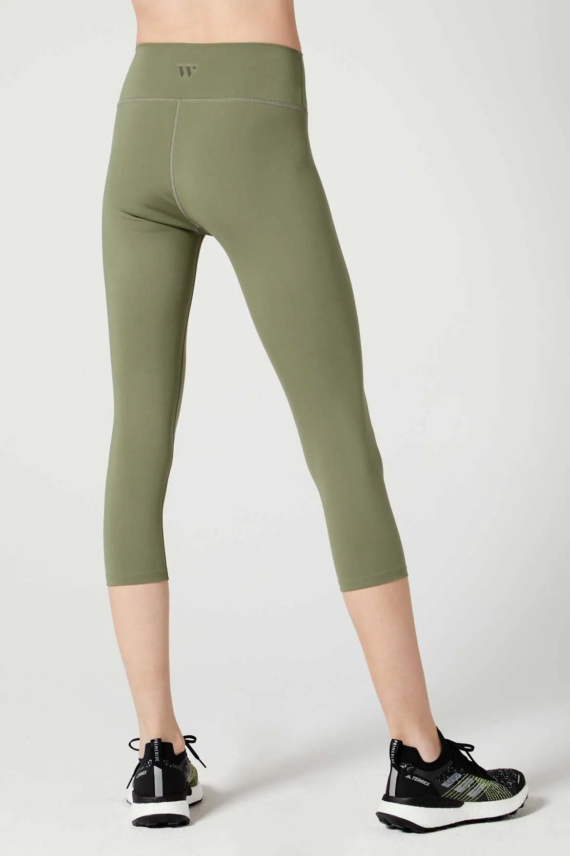 Camila Cropped Front Pocket Legging Deep Lichen