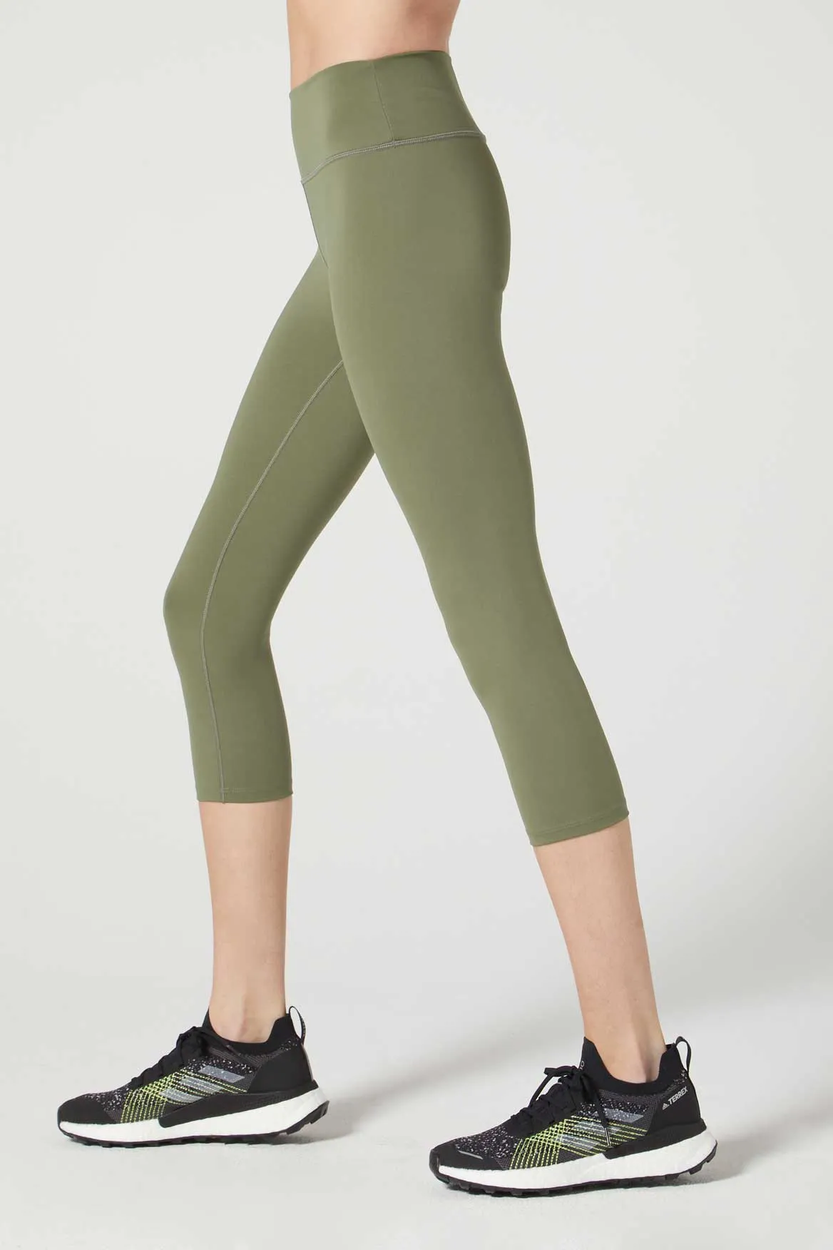 Camila Cropped Front Pocket Legging Deep Lichen