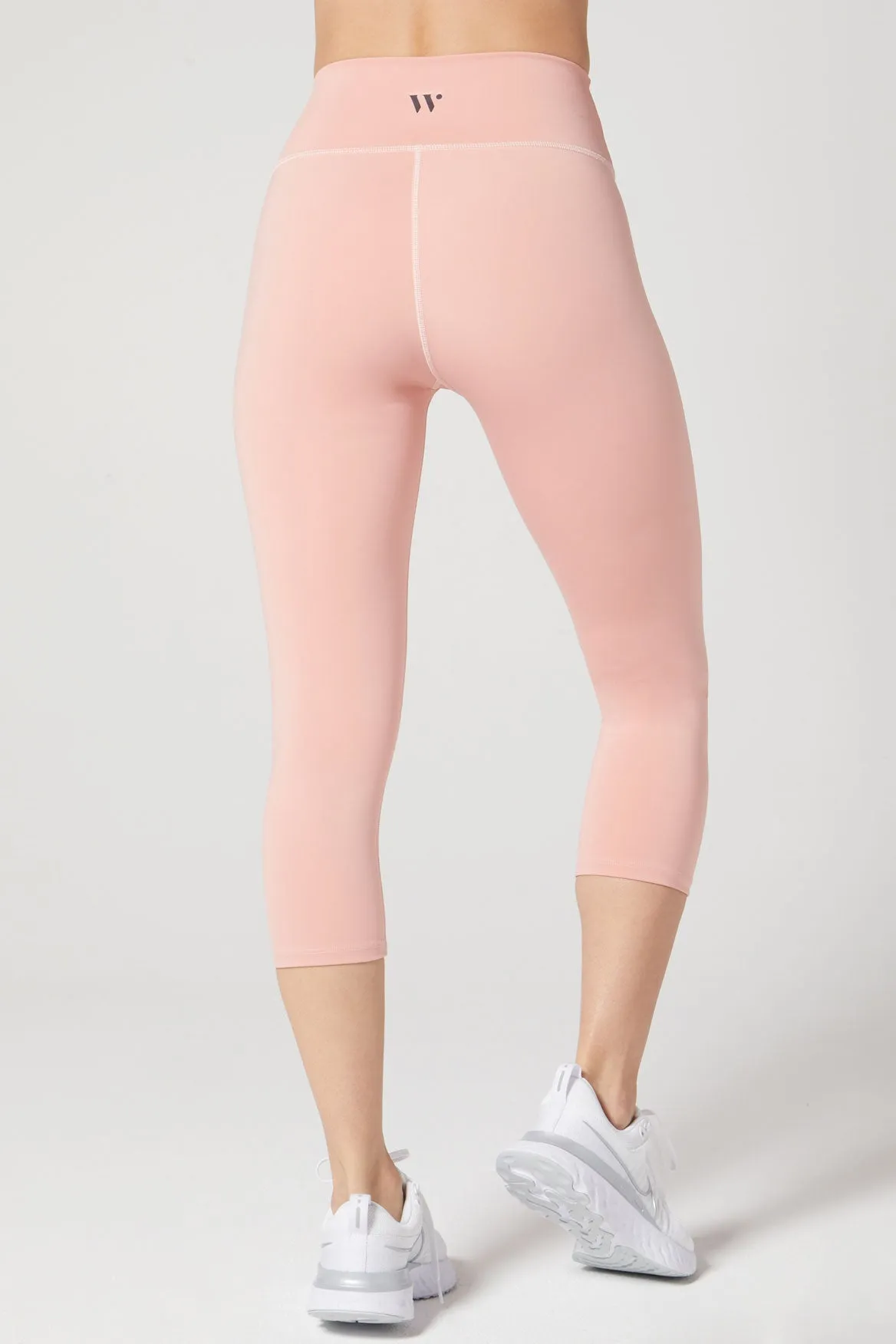 Camila Cropped Front Pocket Legging Rose Blush