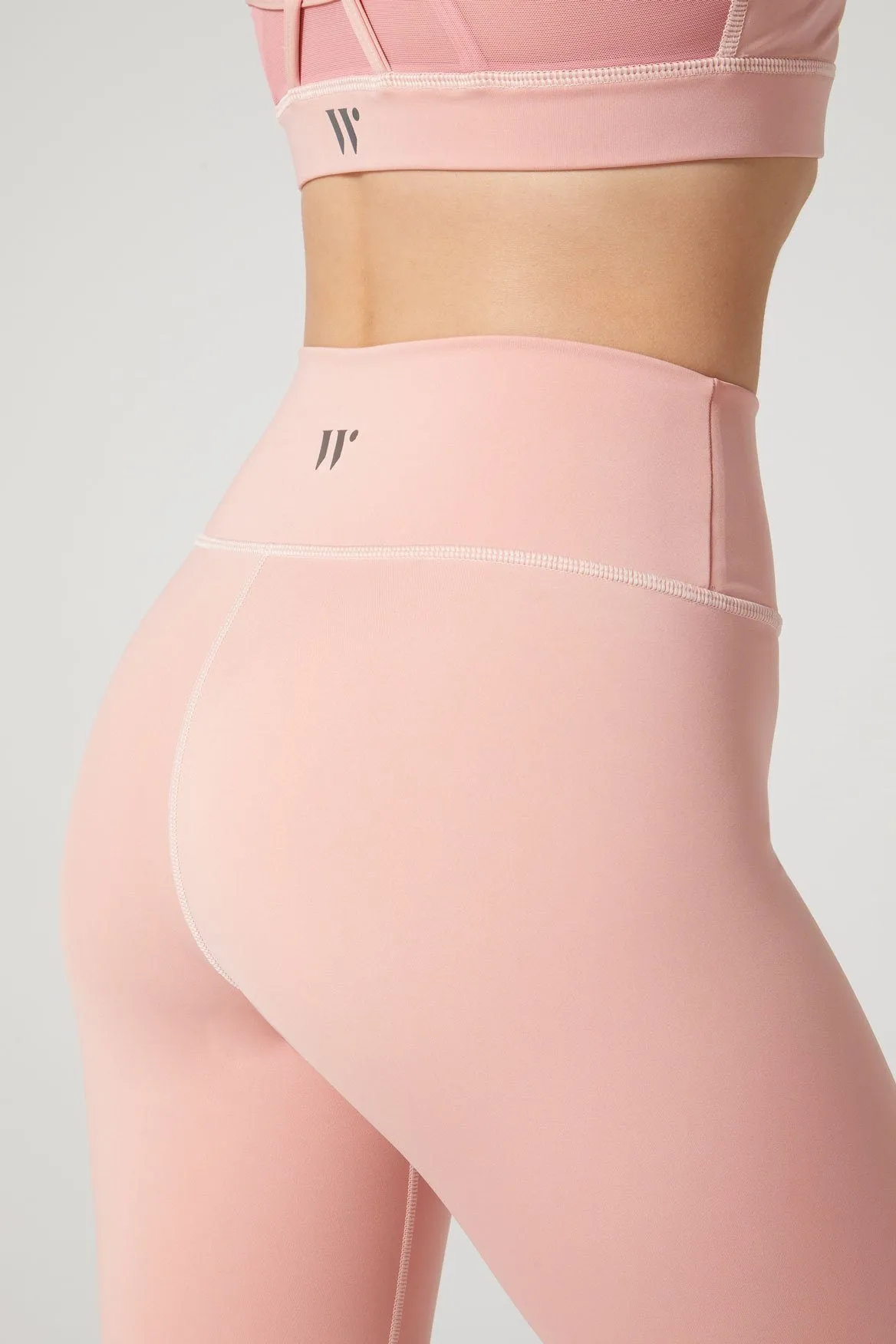 Camila Cropped Front Pocket Legging Rose Blush