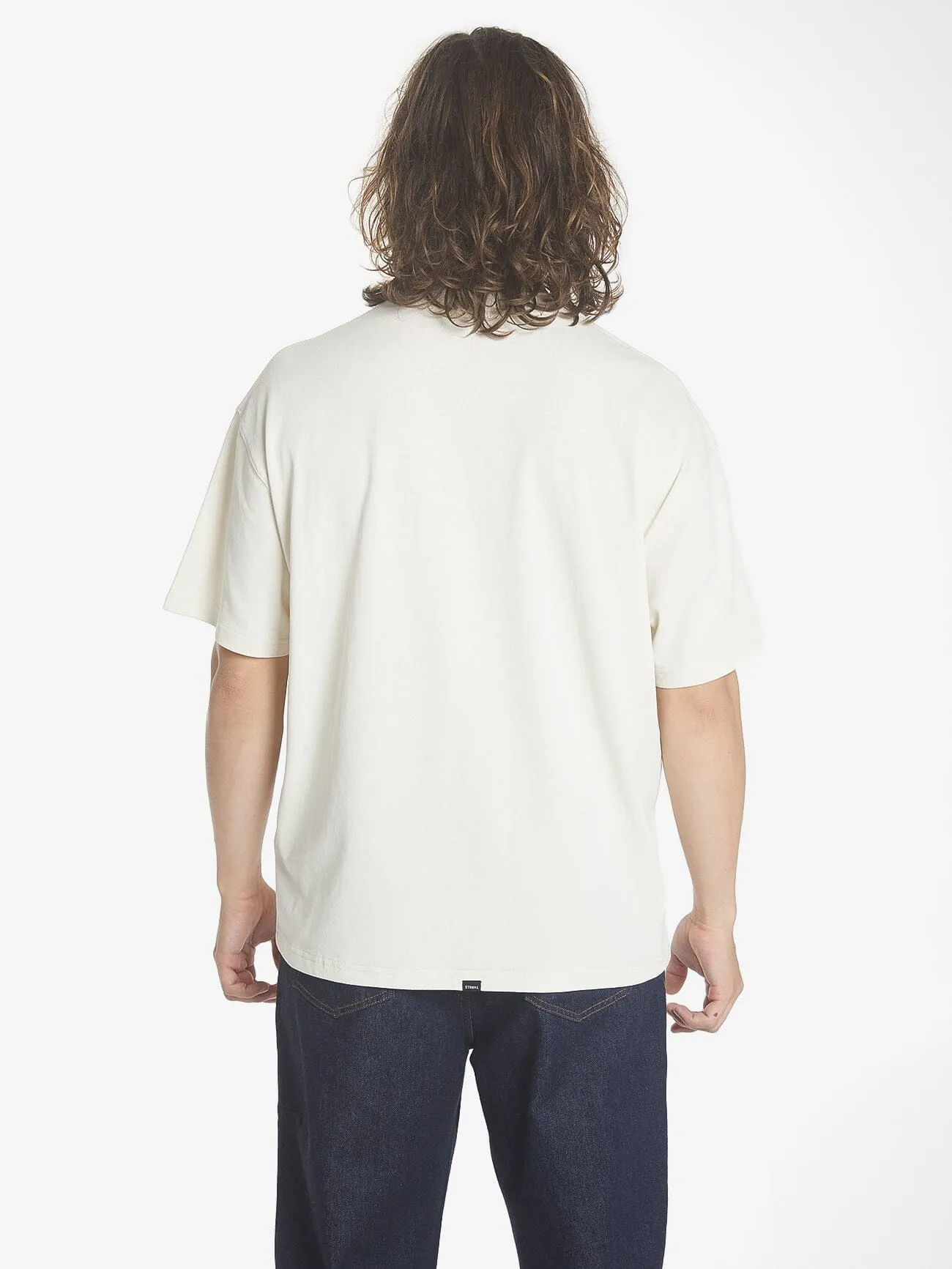 Chariot Rides On Box Fit Oversize Tee - Heritage White