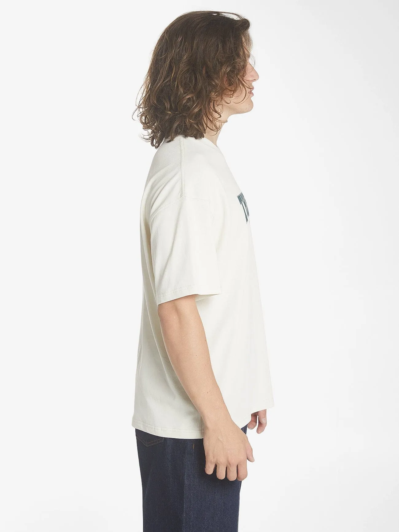 Chariot Rides On Box Fit Oversize Tee - Heritage White