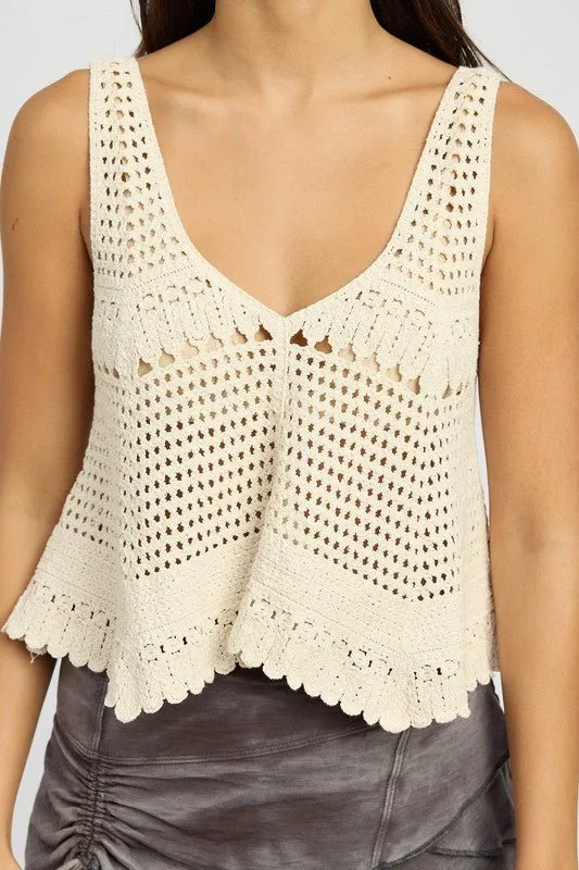 Crochet Swing Tank Top