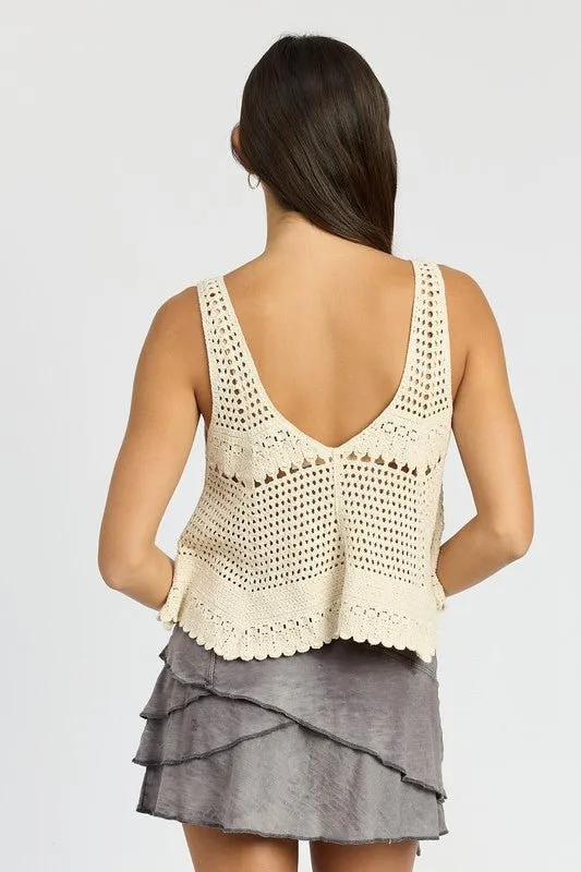 Crochet Swing Tank Top