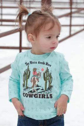 Cruel Girl Toddler/Girl's Light Blue Long Sleeve