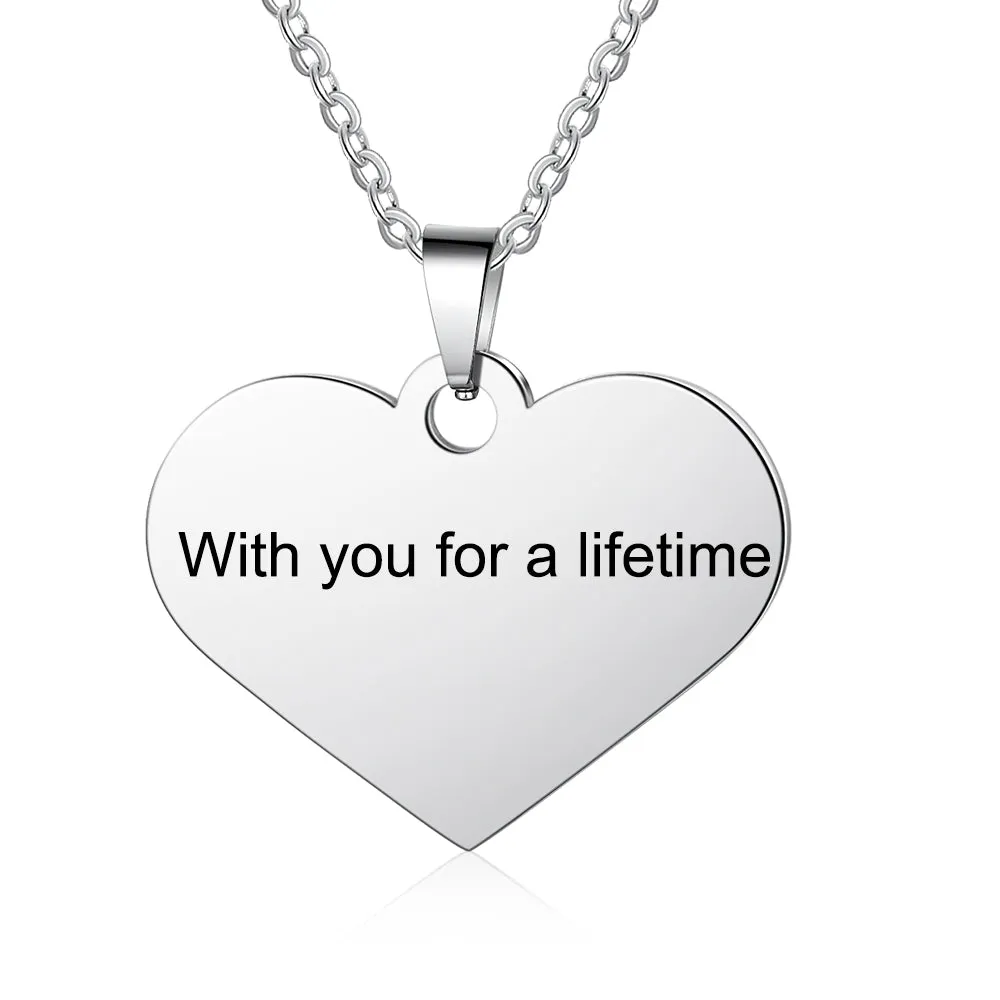 Custom Heart Necklace With Picture Inside- Best Meaningful Gift