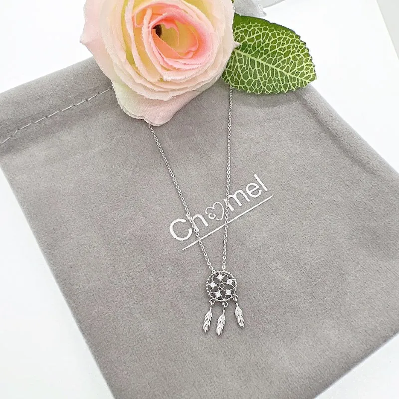 Dream Catcher Cubic Zirconia Necklace