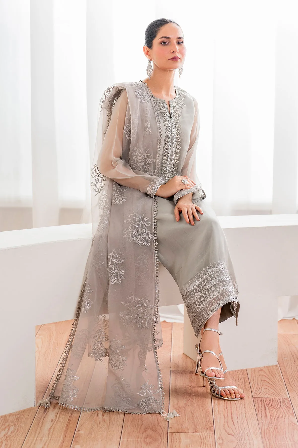 EMBROIDERED CHIFFON PR-988