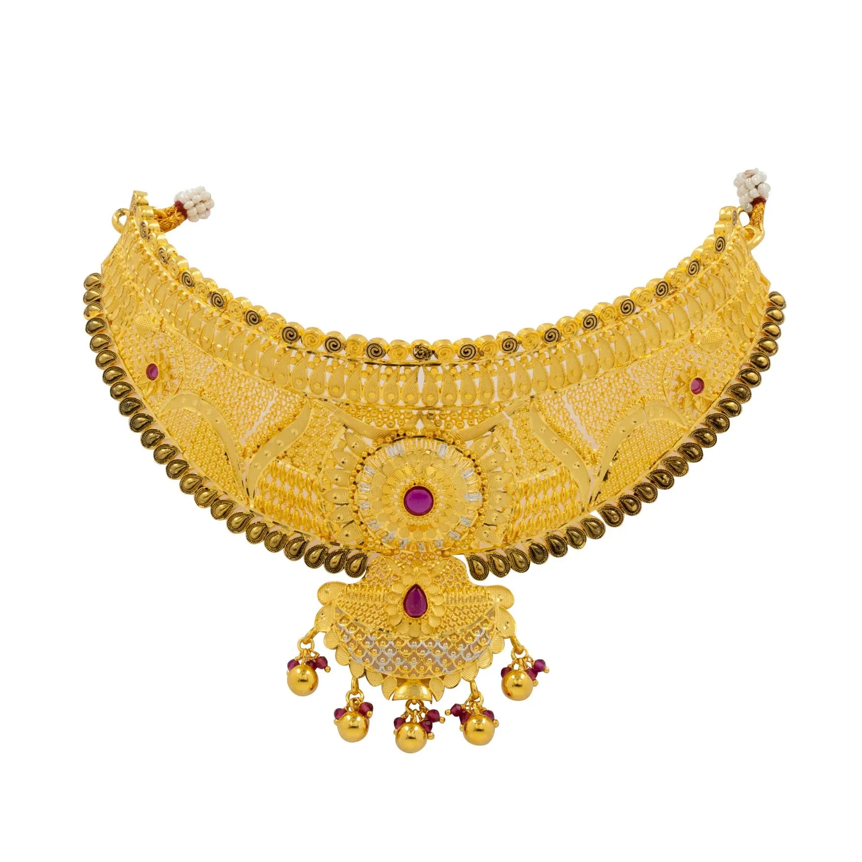 Enamel Stone Neckalce Short with stud PESNS19R-0421, PESHST66R-091