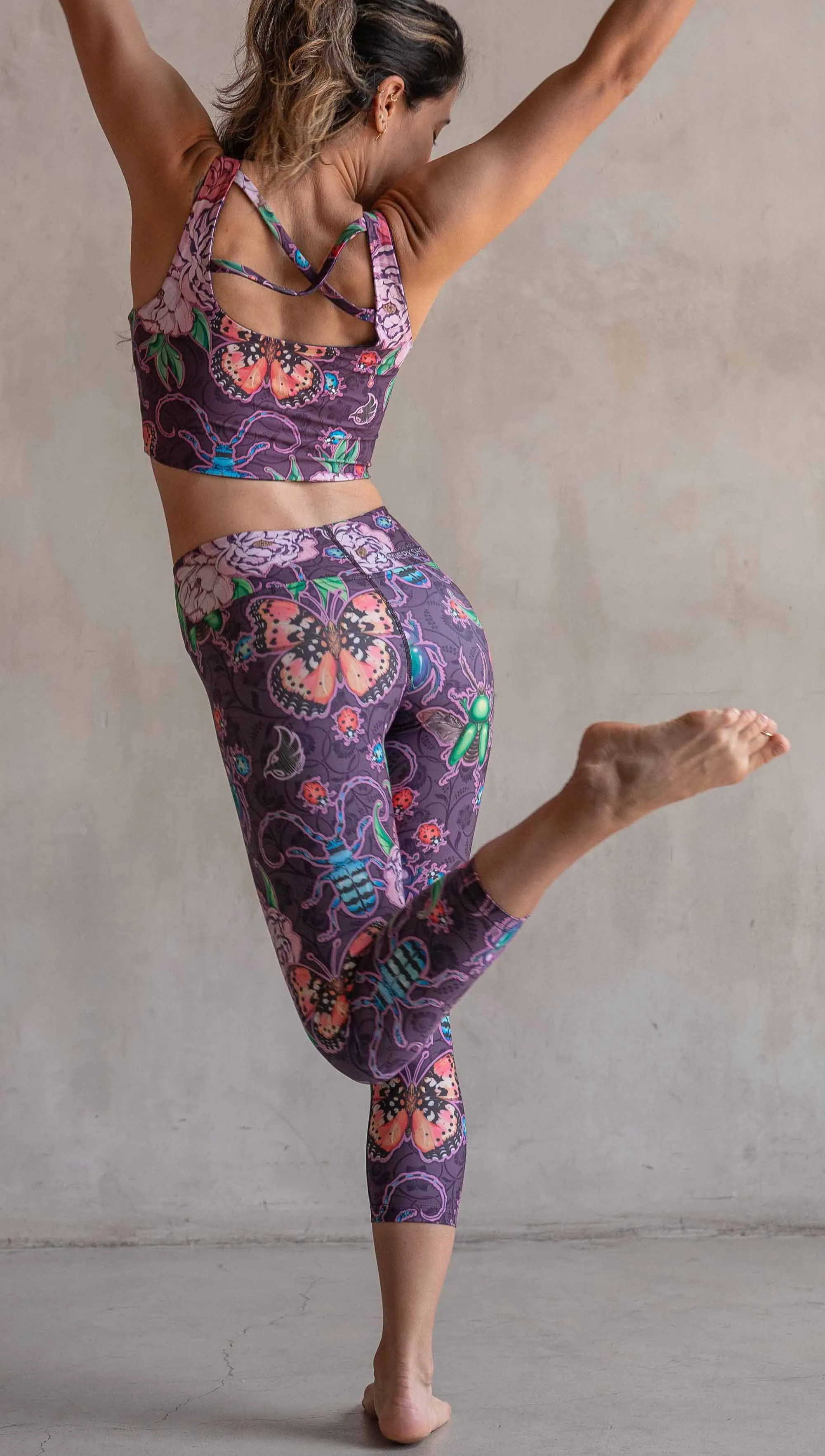 Enchanted Garden - Triathlon Capri Leggings - CUSTOM ORDER