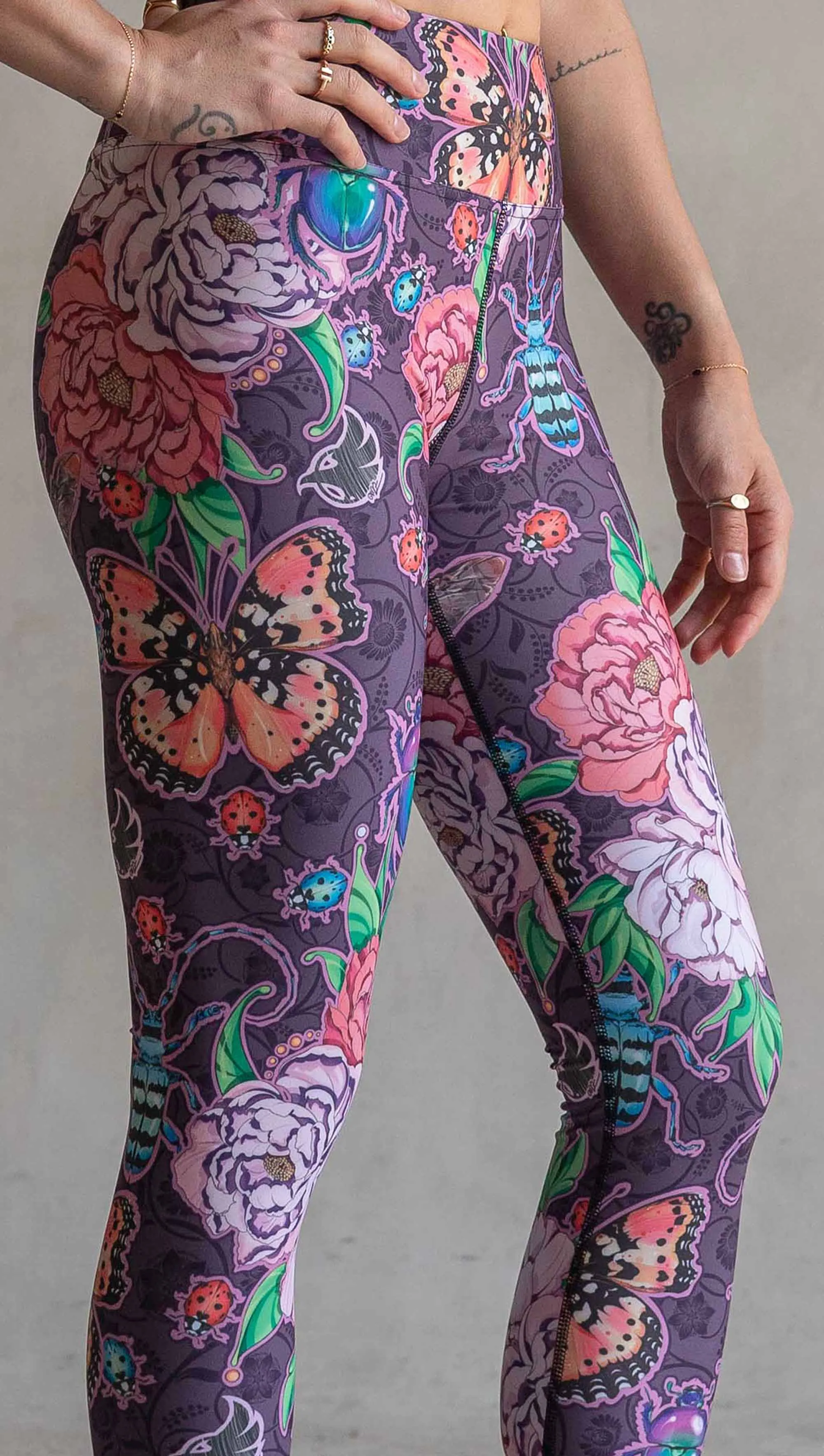 Enchanted Garden - Triathlon Capri Leggings - CUSTOM ORDER