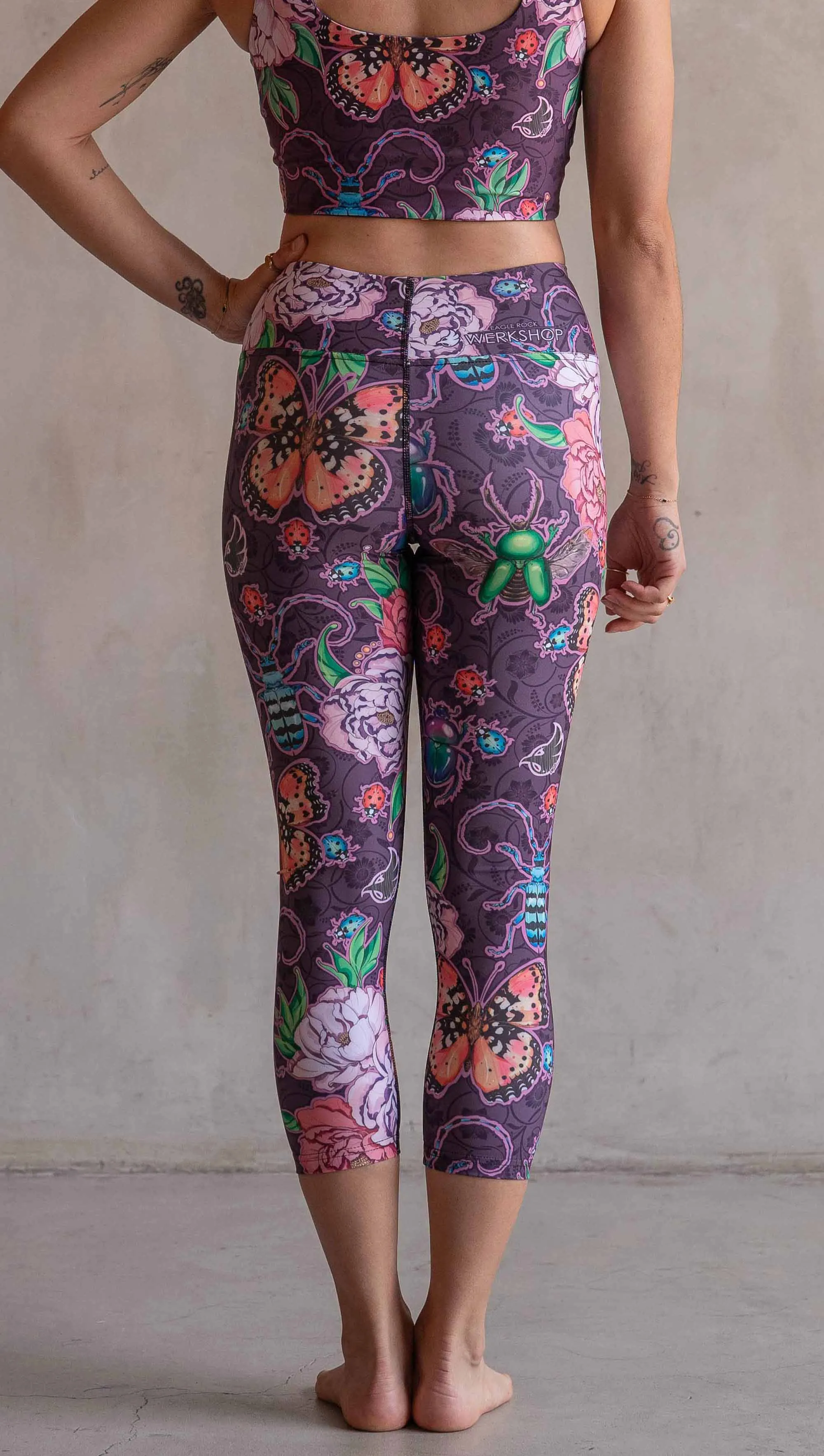 Enchanted Garden - Triathlon Capri Leggings - CUSTOM ORDER