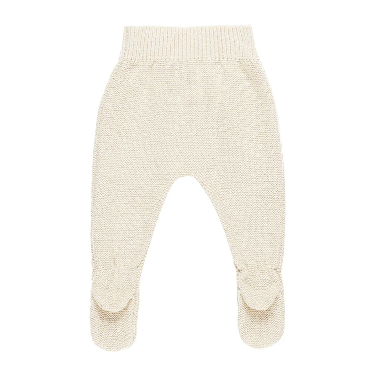 Footed Knit Pant - Natural