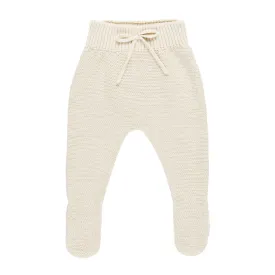 Footed Knit Pant - Natural