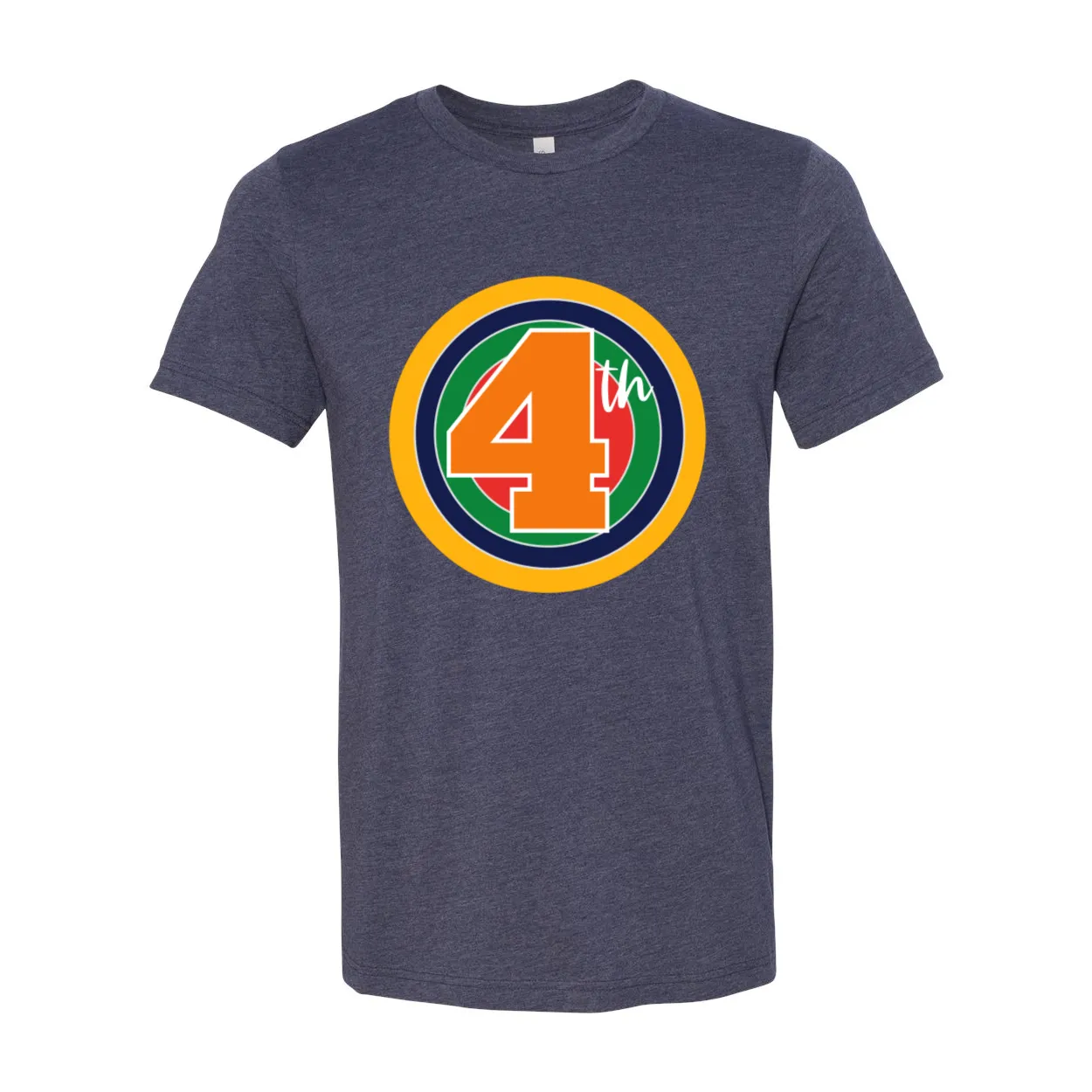 Fourth Grade Rainbow Target Tee