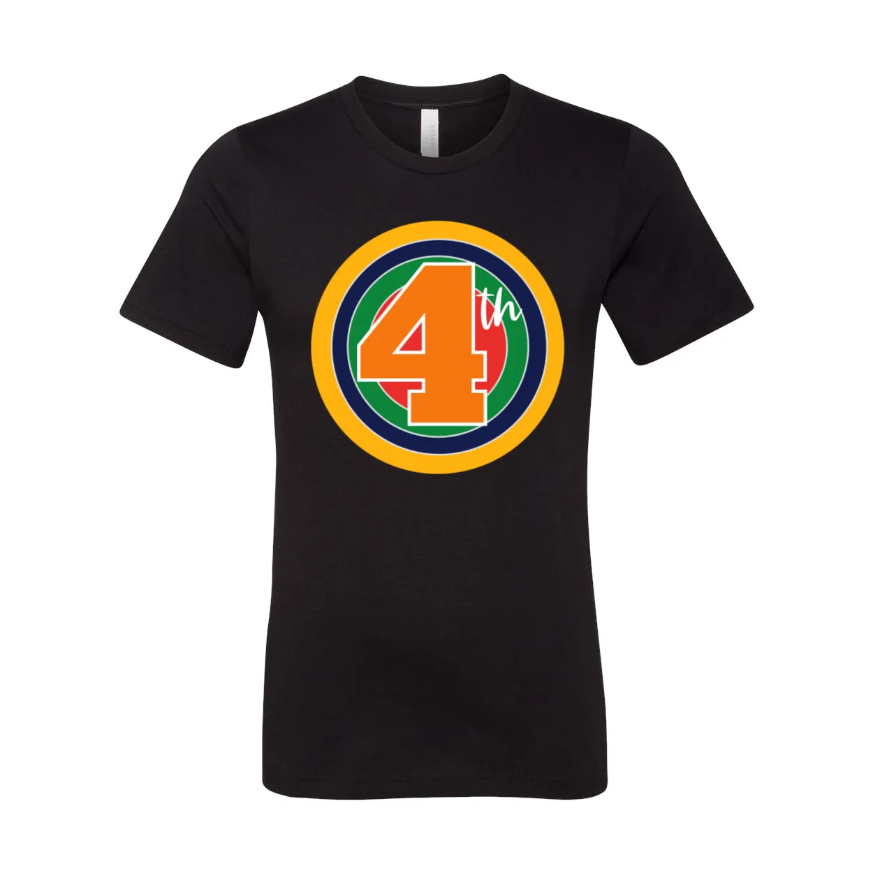 Fourth Grade Rainbow Target Tee