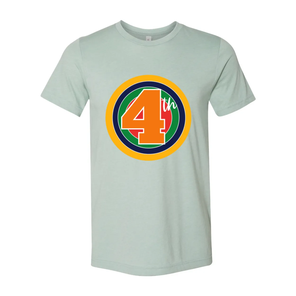 Fourth Grade Rainbow Target Tee