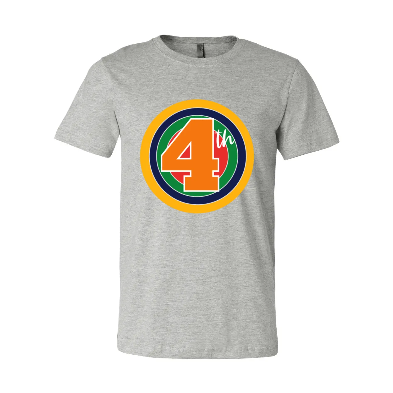 Fourth Grade Rainbow Target Tee