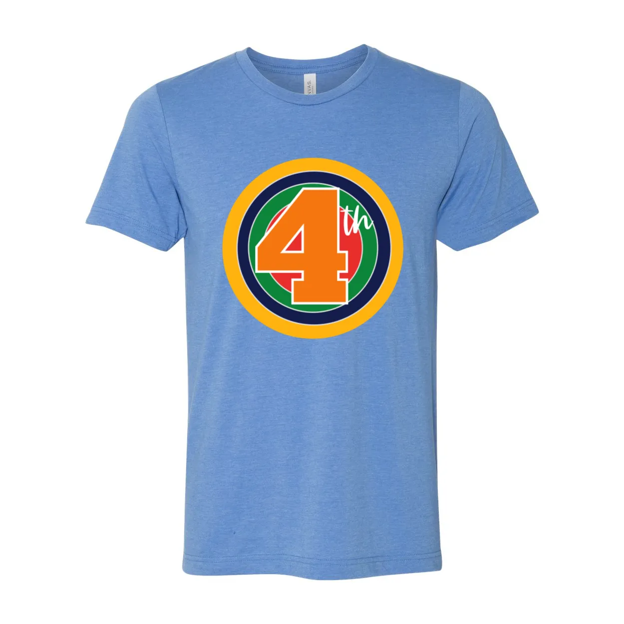 Fourth Grade Rainbow Target Tee