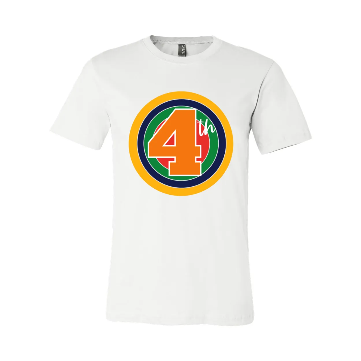 Fourth Grade Rainbow Target Tee