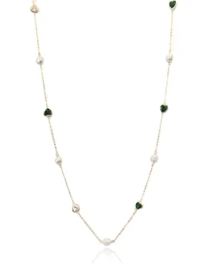 Freshwater Pearl Gold Chain Necklace