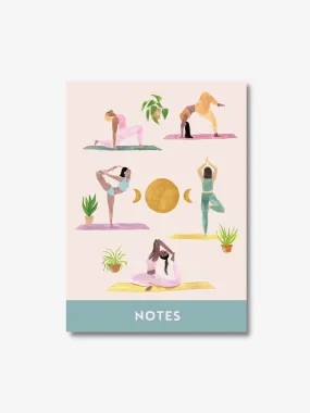 Good Tuesday A5 Notebook - Many Yoga Poses