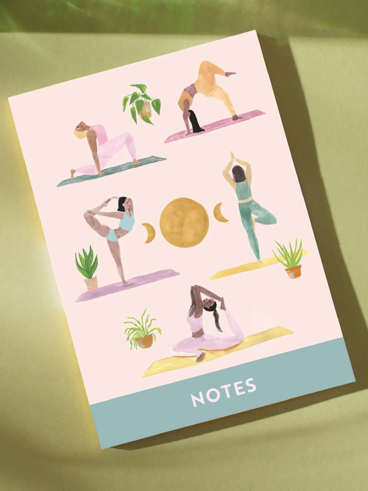 Good Tuesday A5 Notebook - Many Yoga Poses